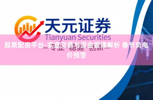 股票配资平台-实盘交易与资金管理解析 春节负电价预警