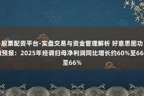 股票配资平台-实盘交易与资金管理解析 好意思图功绩预报：2025年经调归母净利润同比增长约60%至66%